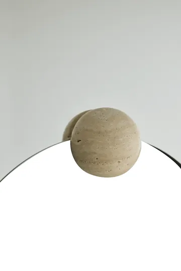 Καθρέφτης τοίχου Castellum Ø80 εκ. - Clear-travertine - AYTM