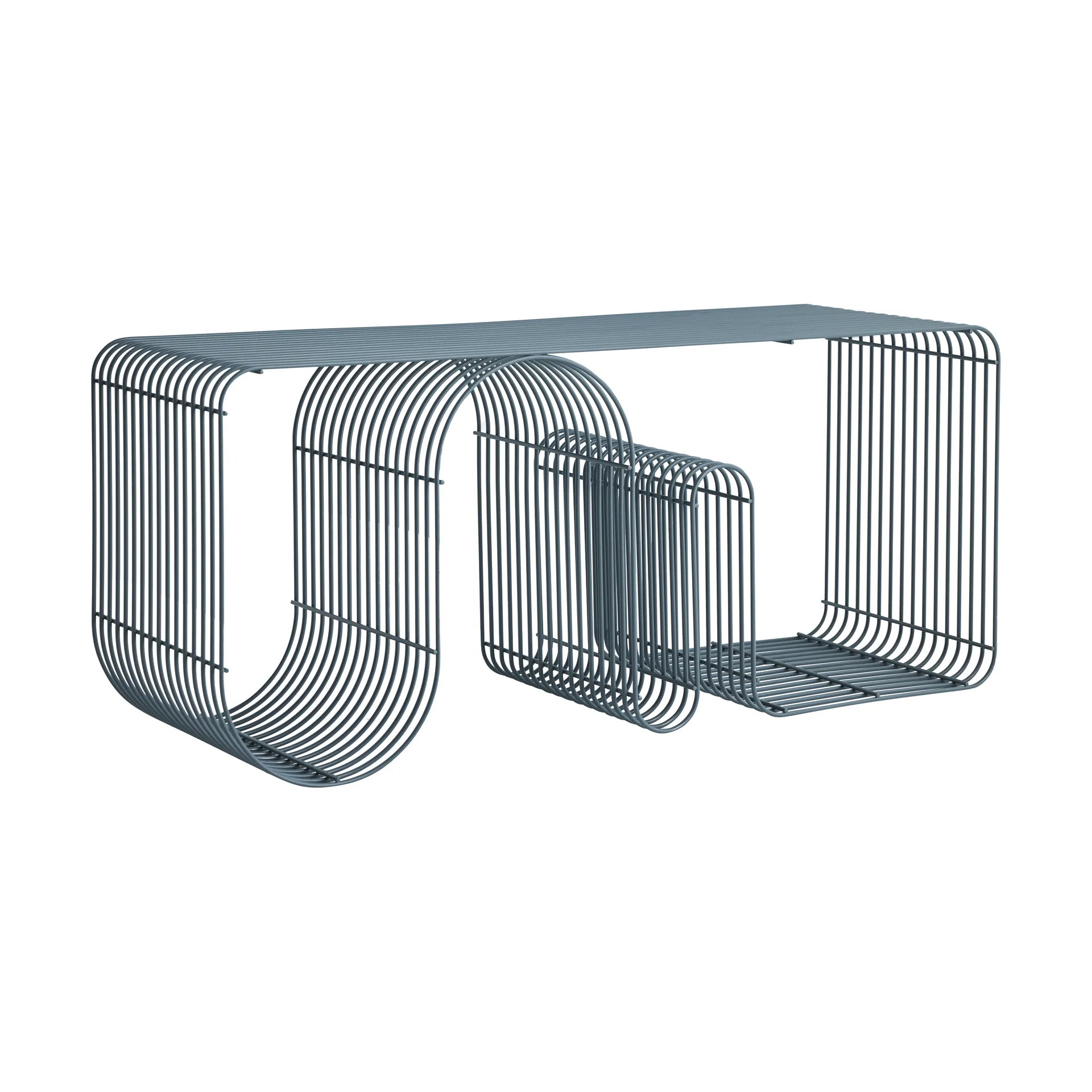 Πάγκος καθίσματος Curva 100 εκ., Dusty blue AYTM