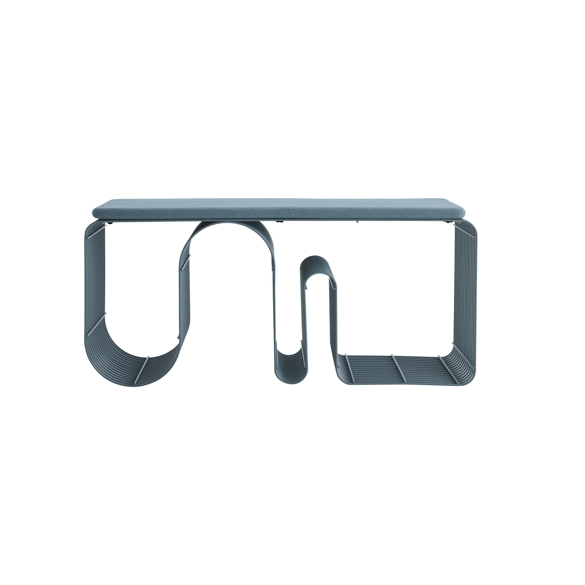 Πάγκος καθίσματος Curva 100 εκ., Dusty blue AYTM