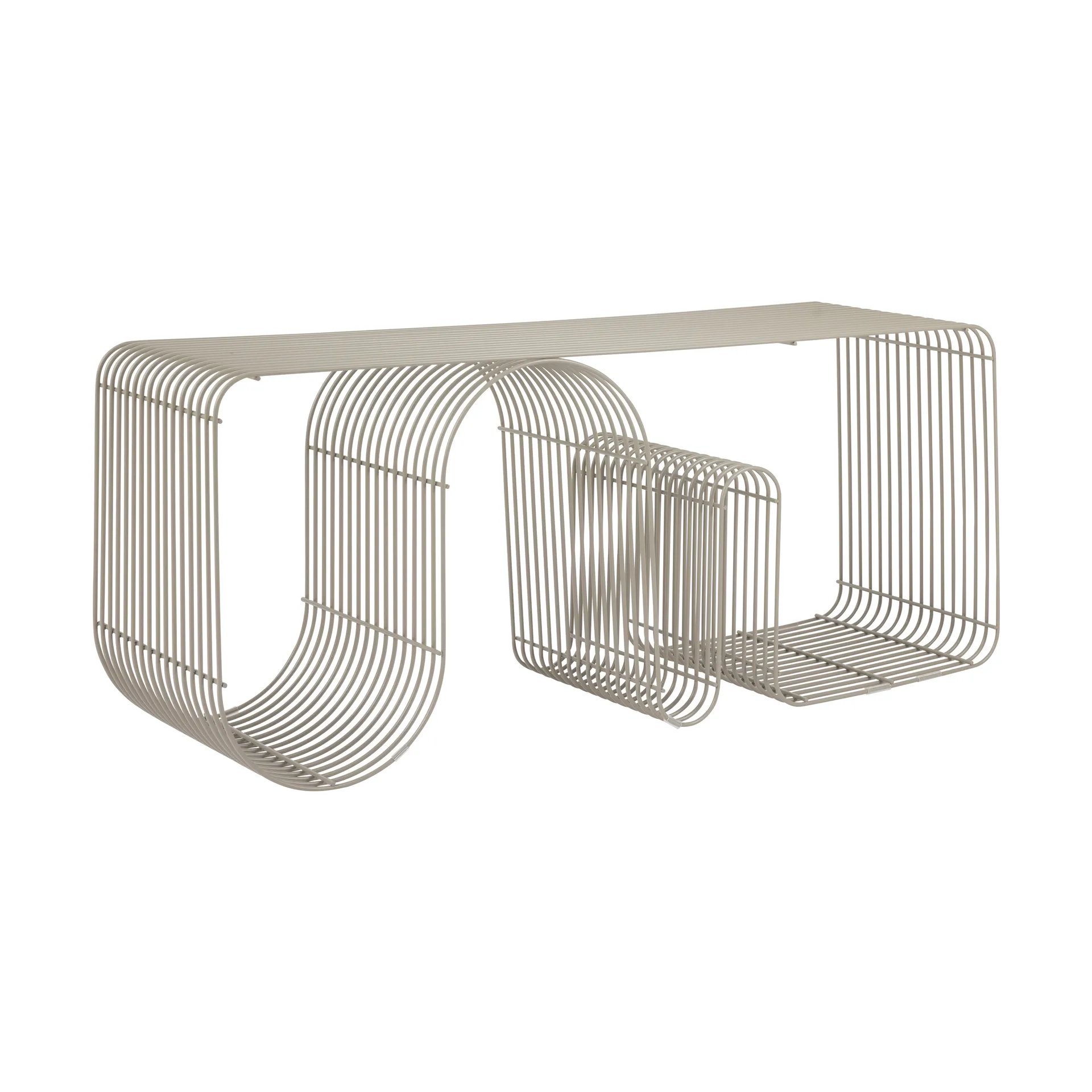 Πάγκος καθίσματος Curva 100 εκ., Taupe AYTM