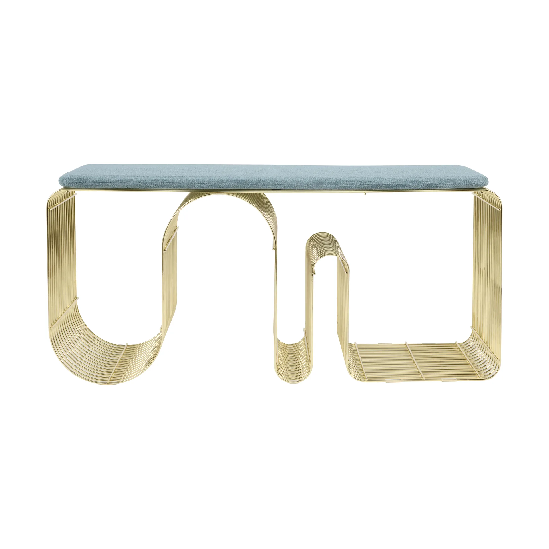 Μαξιλάρι καθίσματος Curva για παγκάκι 32x95,5 cm, Dusty Blue AYTM