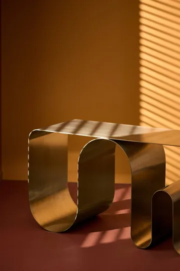 Curva solid παγκάκι καθίσματος - Ασημί, 100 εκ. - AYTM