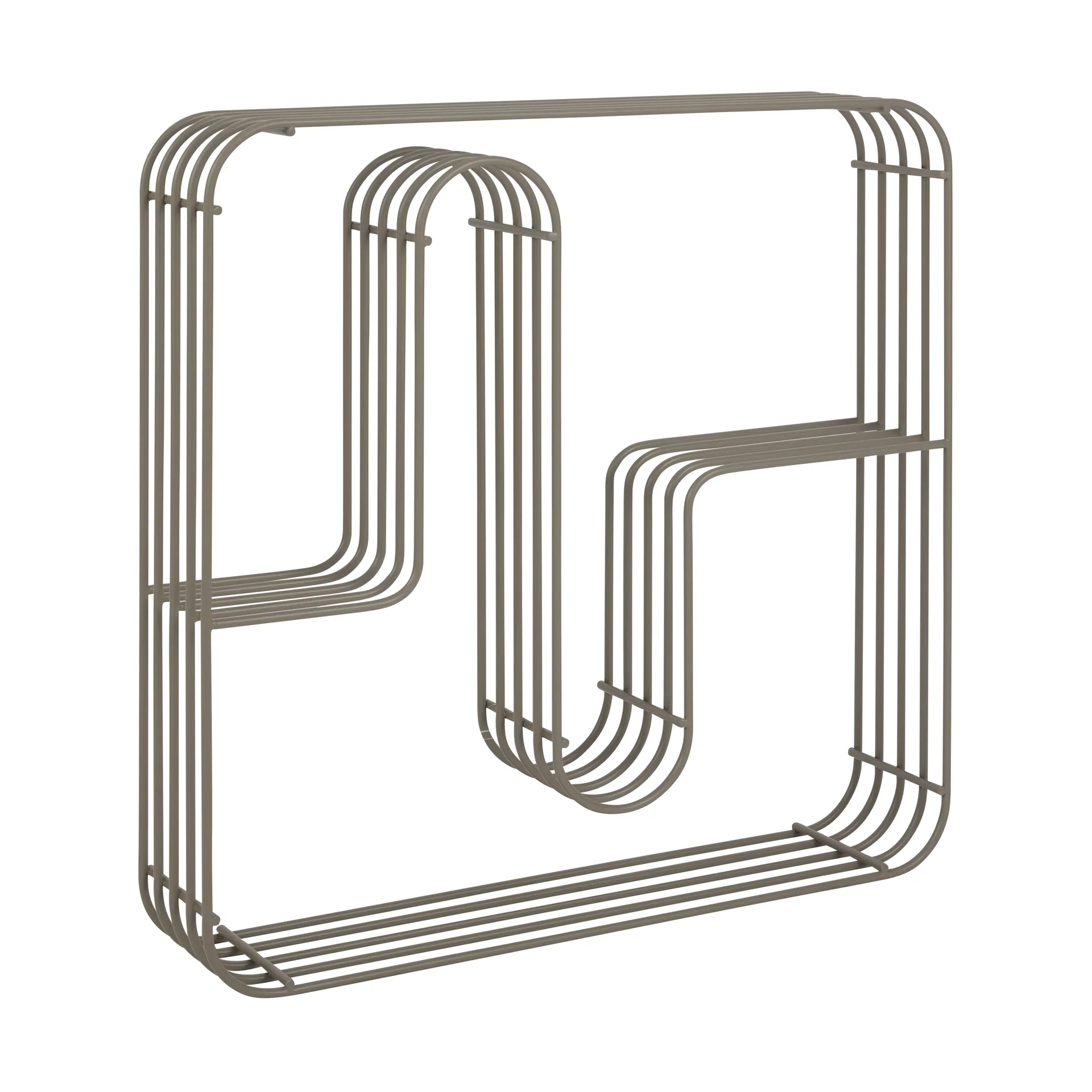 Curva ράφι τοίχου τετράγωνο, Taupe AYTM