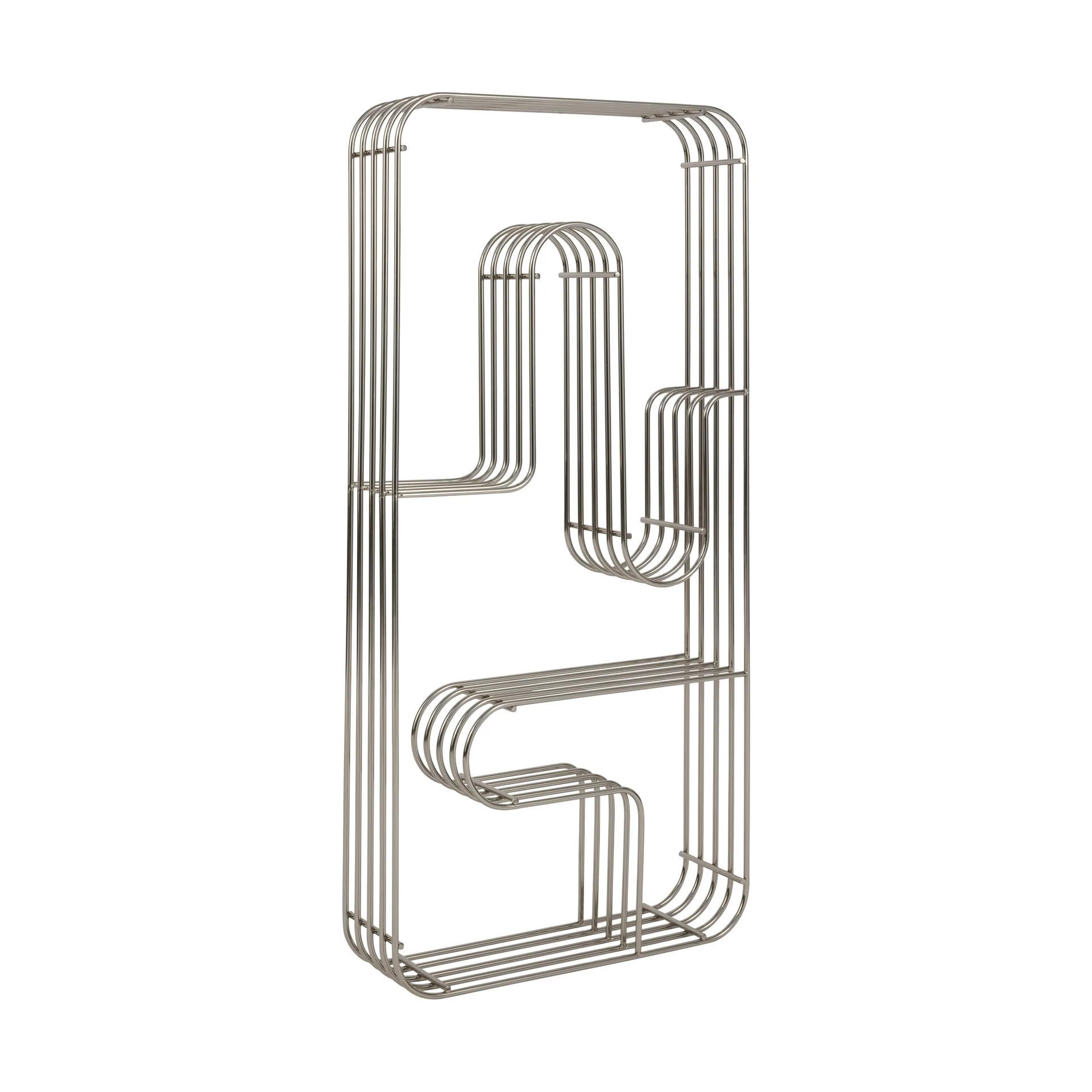 Curva ράφι τοίχου ορθογώνιο, Ασήμι AYTM