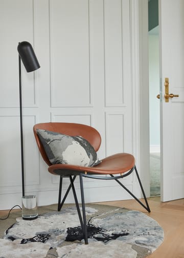 Χαλί Floreo Ø130 cm - Γκρι-λευκό - AYTM