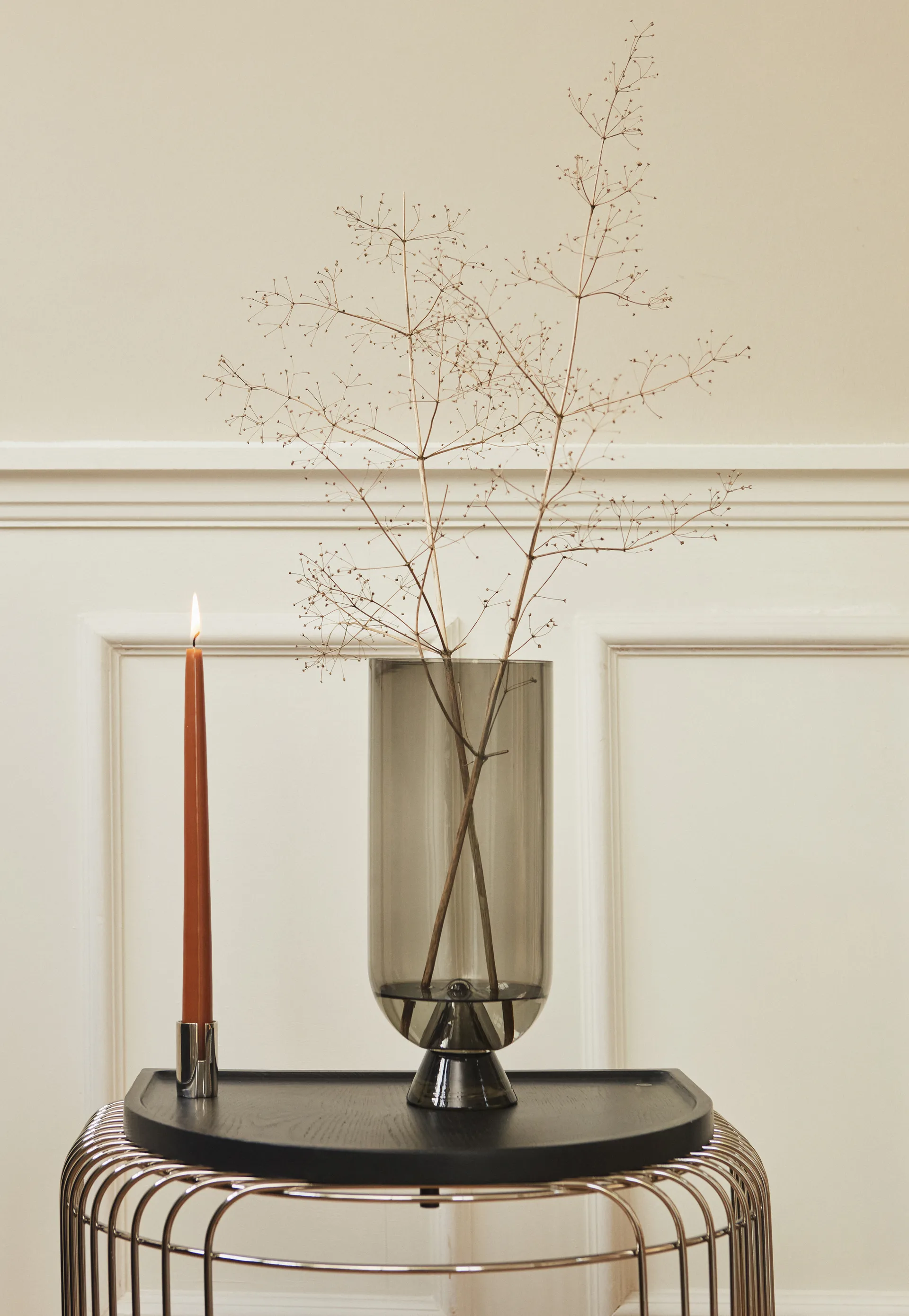 Glacies βάζο 29 cm, Μαύρο AYTM