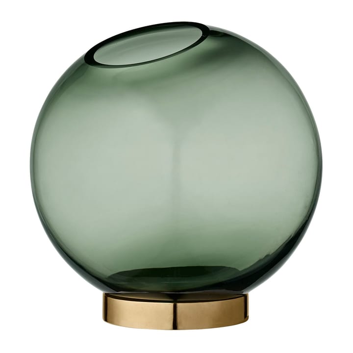 Globe βάζο μεσαίο - πράσινο-ορείχαλκος - AYTM