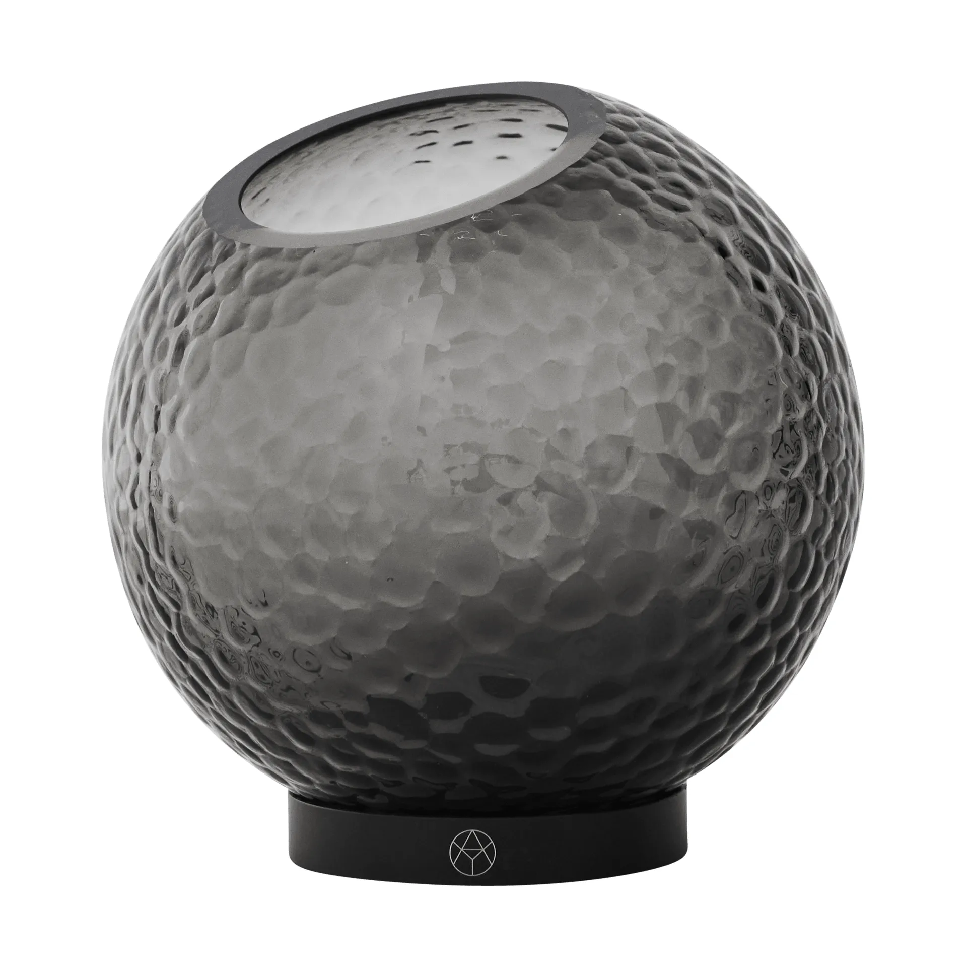 Globe bubbles βάζο Ø17 εκ., Black AYTM