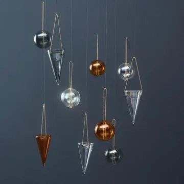 Κρεμαστά στολίδια Χριστουγεννιάτικου δέντρου Monili - Amber - AYTM