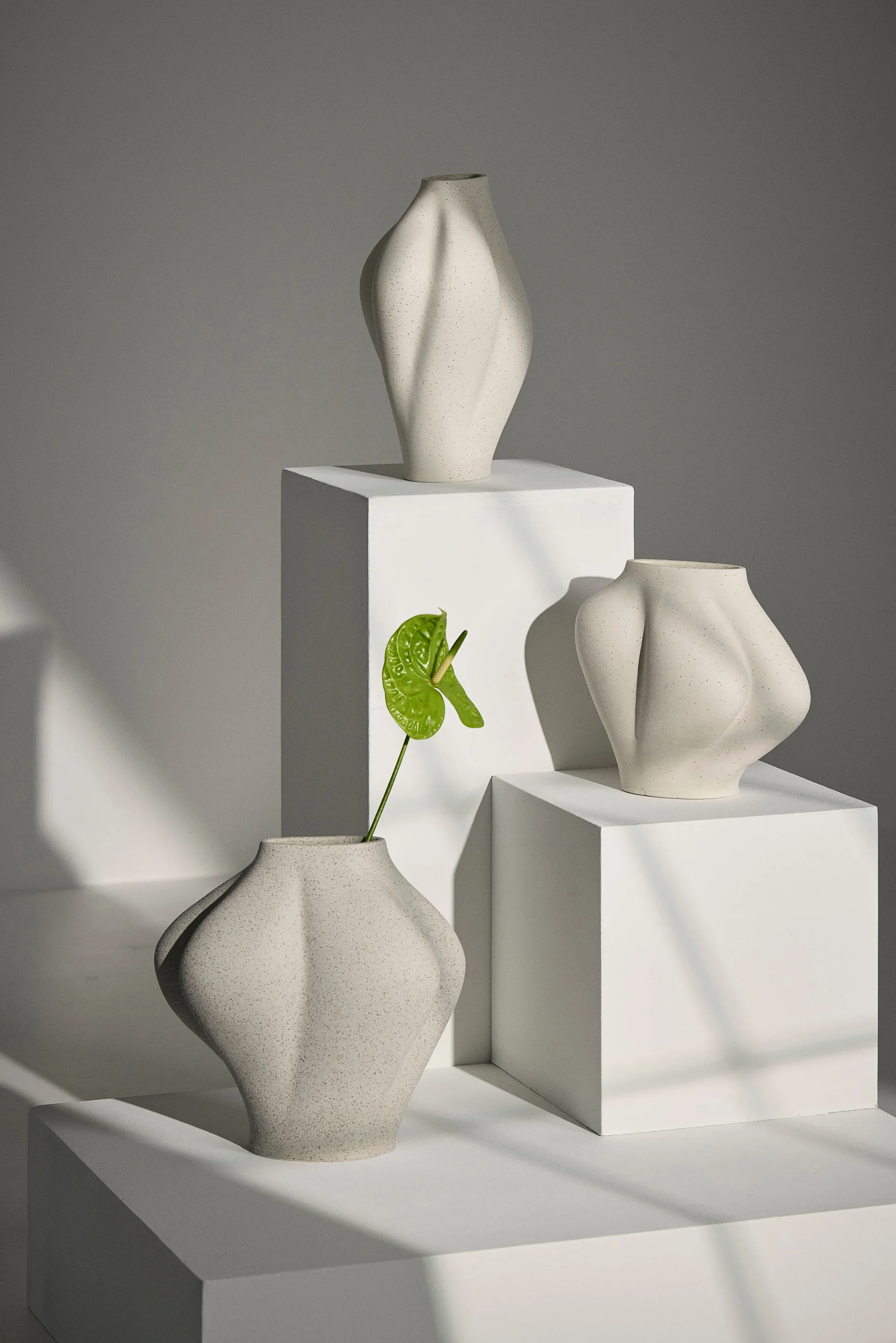 Saltare vas, Cream, Ø17x35 εκ. AYTM