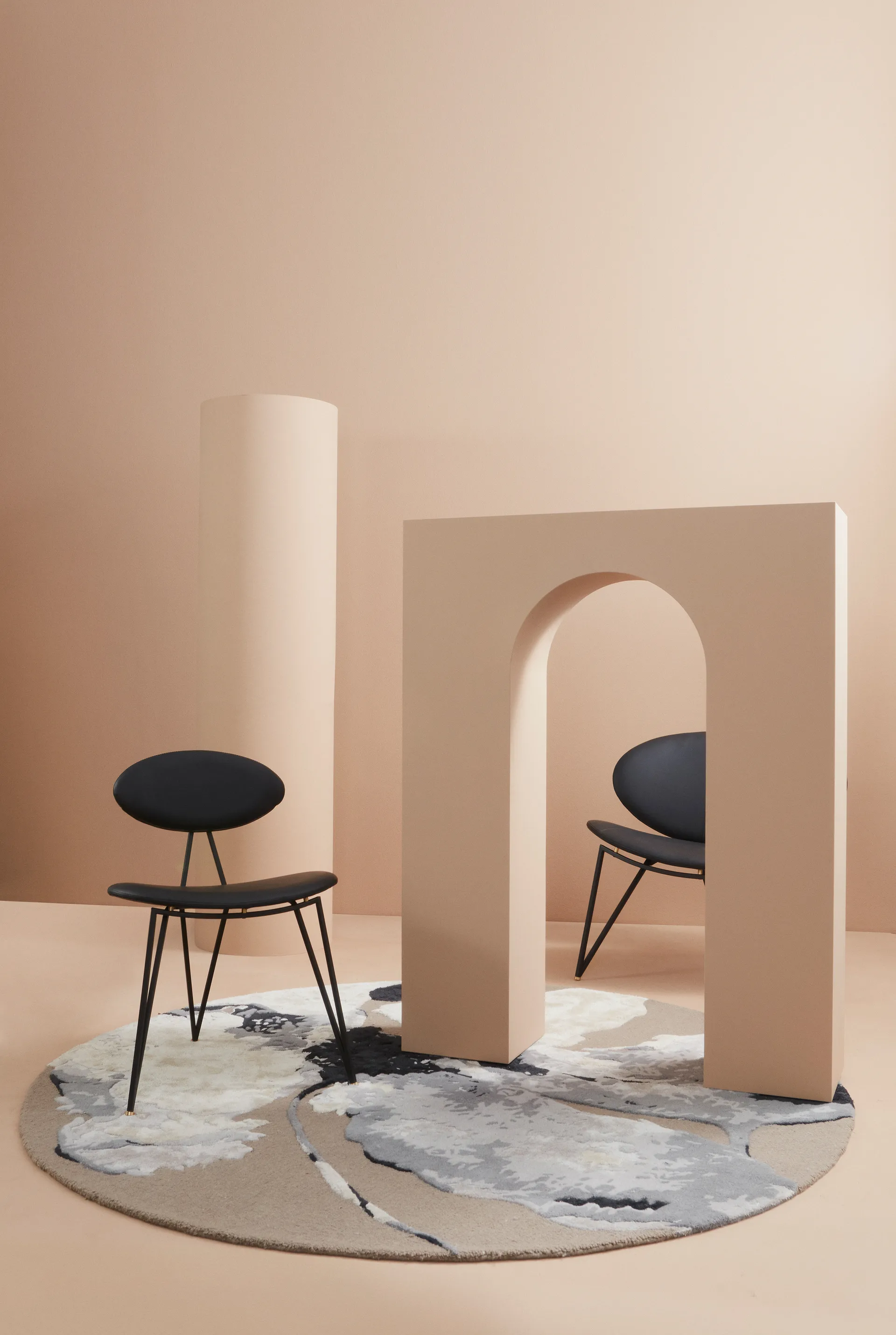 Σκαμπό, Semper, Μαύρο-μαύρο AYTM