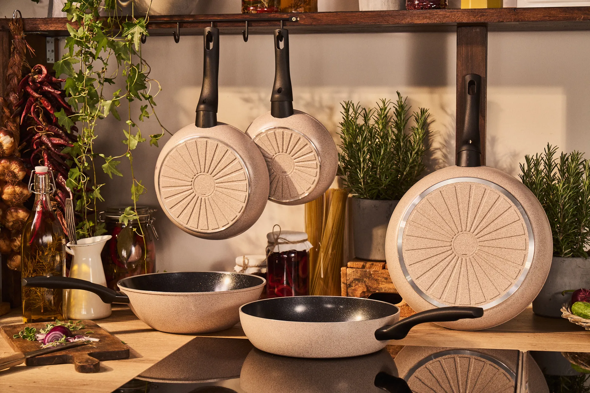 Ballarini Ledro κεραμικό αντικολλητικό τηγάνι., 24 εκ. Ballarini