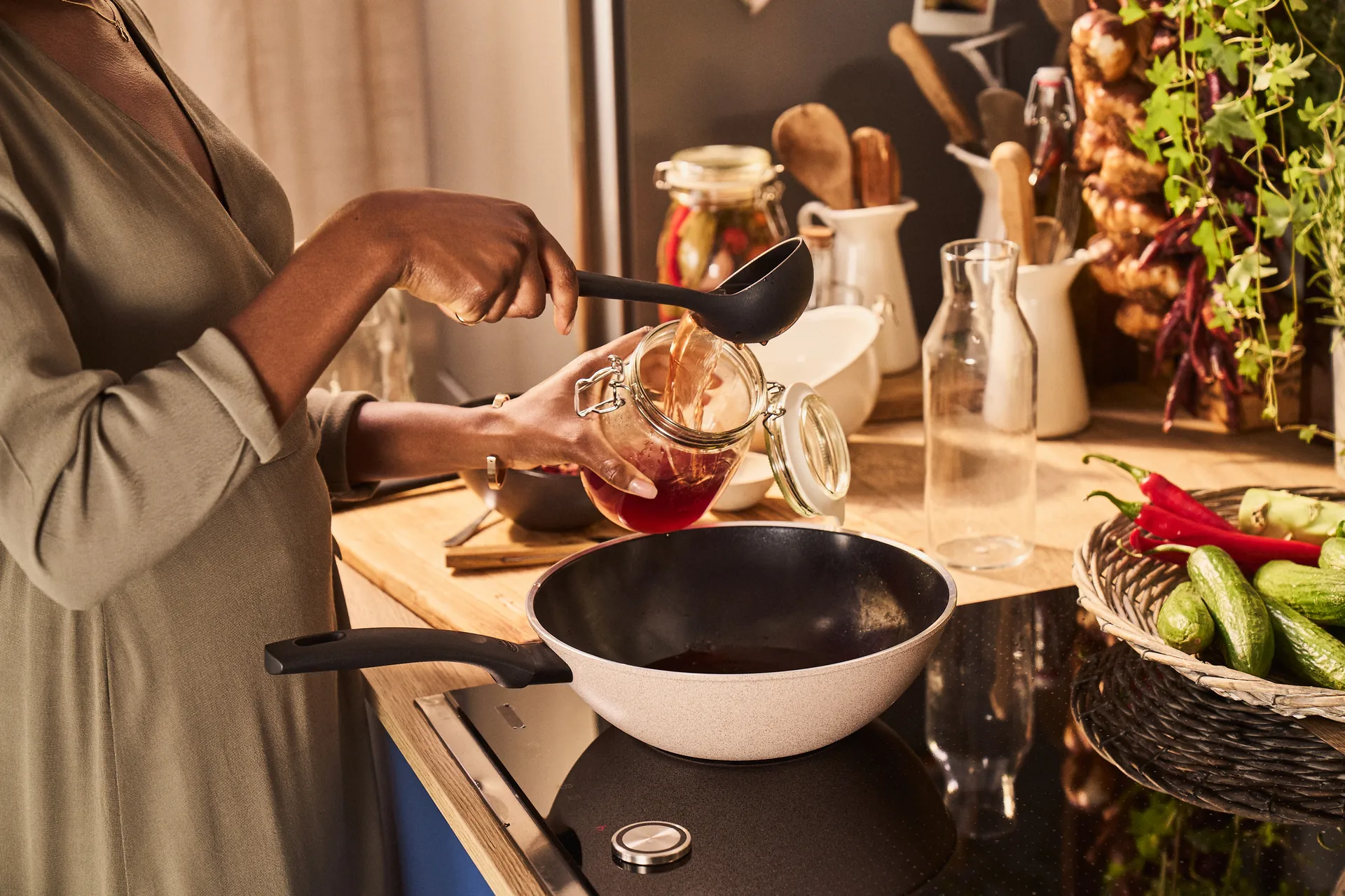 Ballarini Ledro κεραμικό non stick wok, 28 εκ. Ballarini