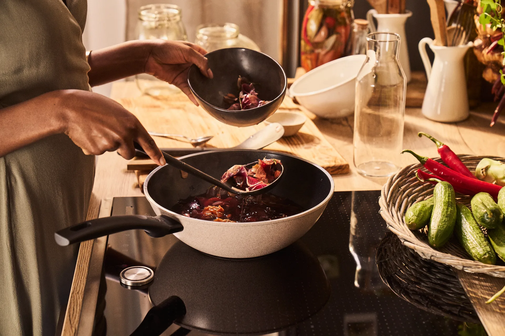 Ballarini Ledro κεραμικό non stick wok, 28 εκ. Ballarini