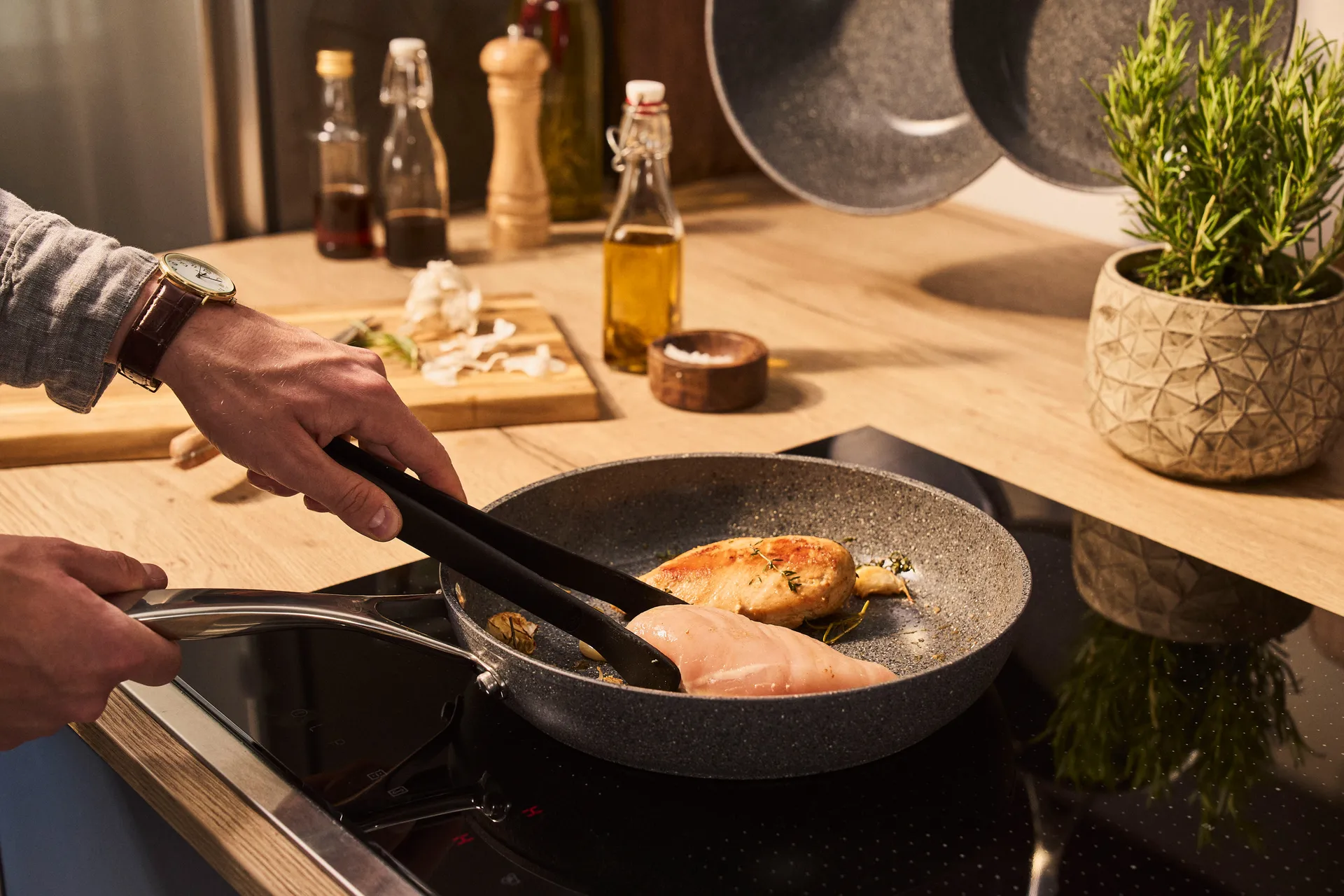 Ballarini Salina Ti-X Granit κεραμικό τηγάνι, 24 εκ. Ballarini