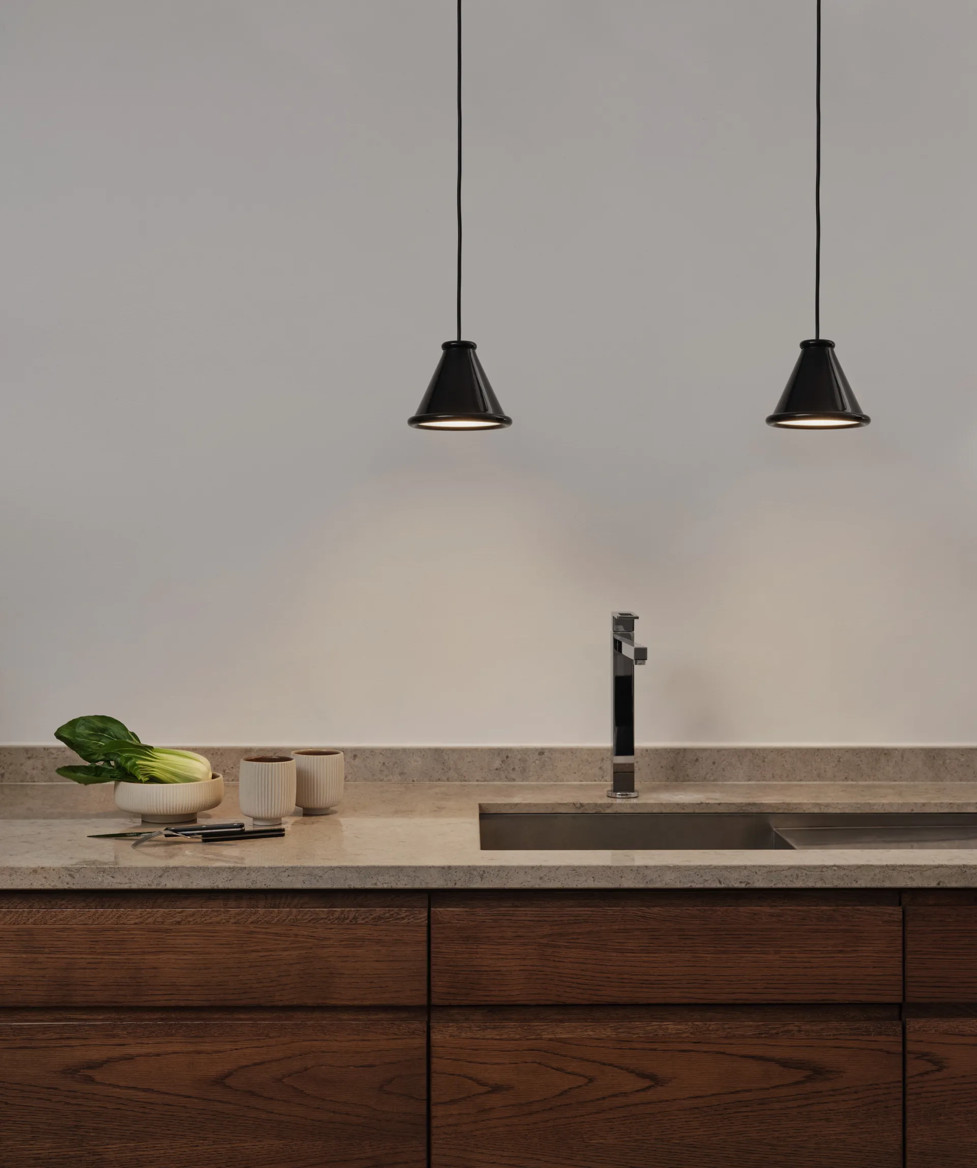 Belle κρεμαστό φωτιστικό Ø15 cm, Glossy black Belid