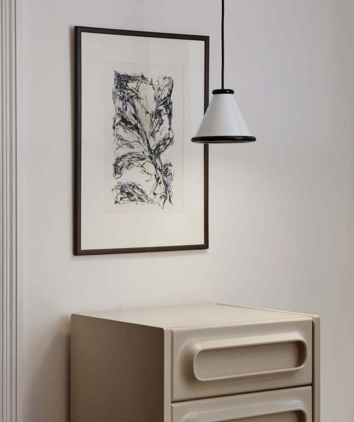 Belle κρεμαστό φωτιστικό Ø15 cm, Glossy white-glossy black Belid