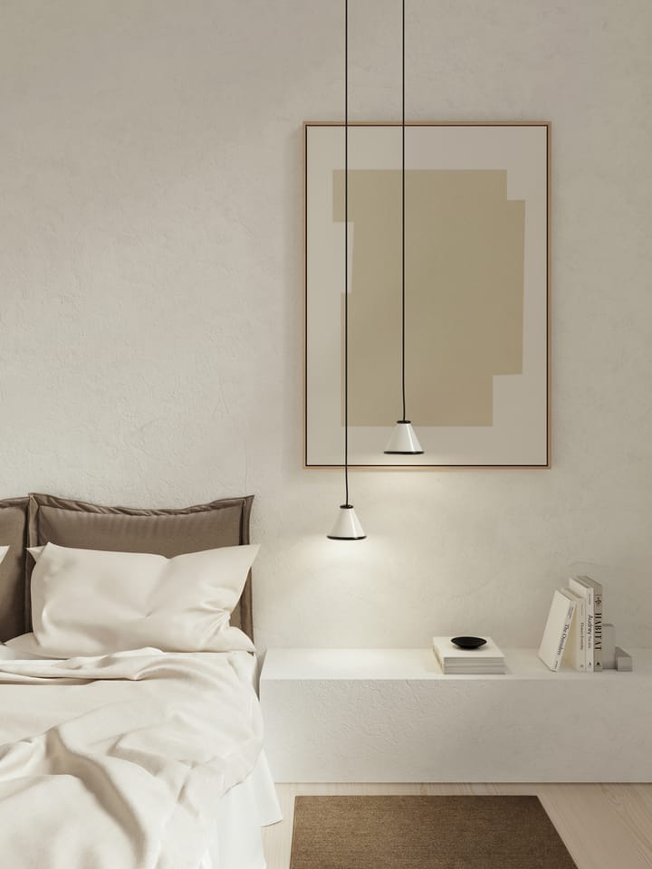 Belle κρεμαστό φωτιστικό Ø15 cm, Glossy white-glossy black Belid