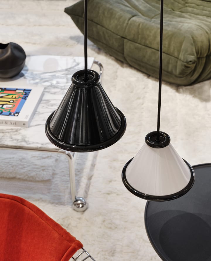 Belle κρεμαστό φωτιστικό Ø15 cm, Glossy white-glossy black Belid