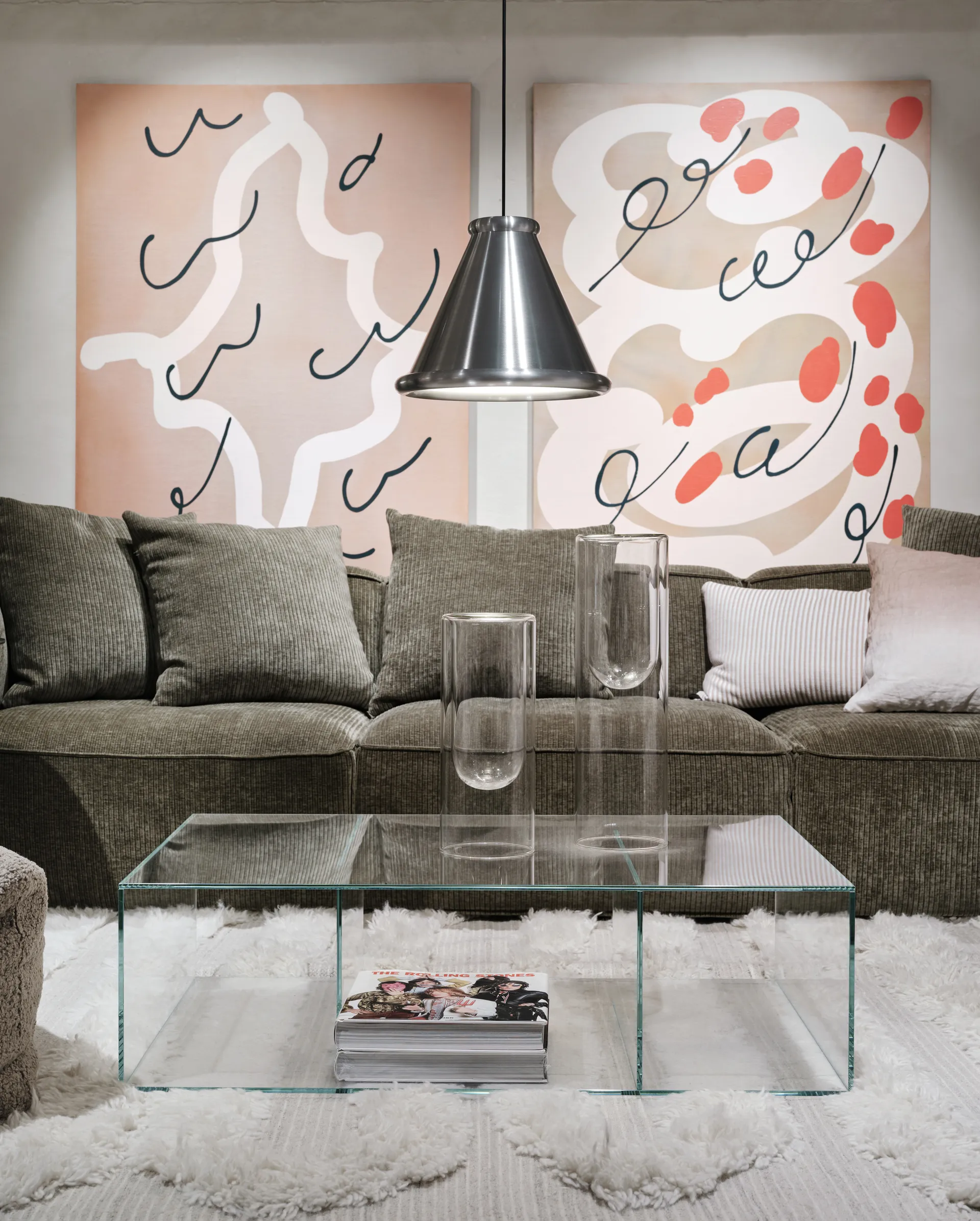 Belle κρεμαστό φωτιστικό Ø36 cm, Brushed aluminium Belid