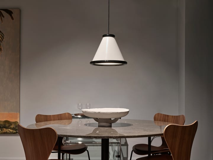Belle κρεμαστό φωτιστικό Ø36 cm, Glossy white-glossy black Belid