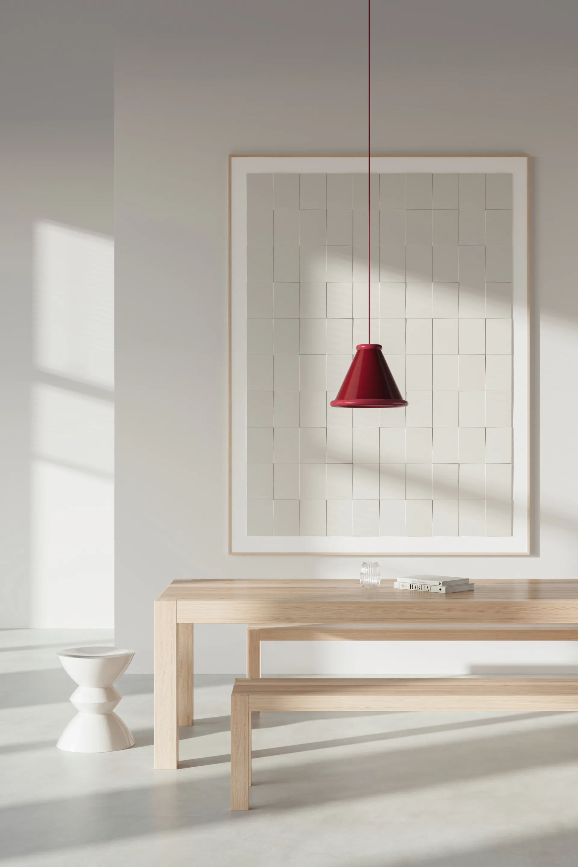 Belle κρεμαστό φωτιστικό Ø36 cm, Wine red-red violet Belid