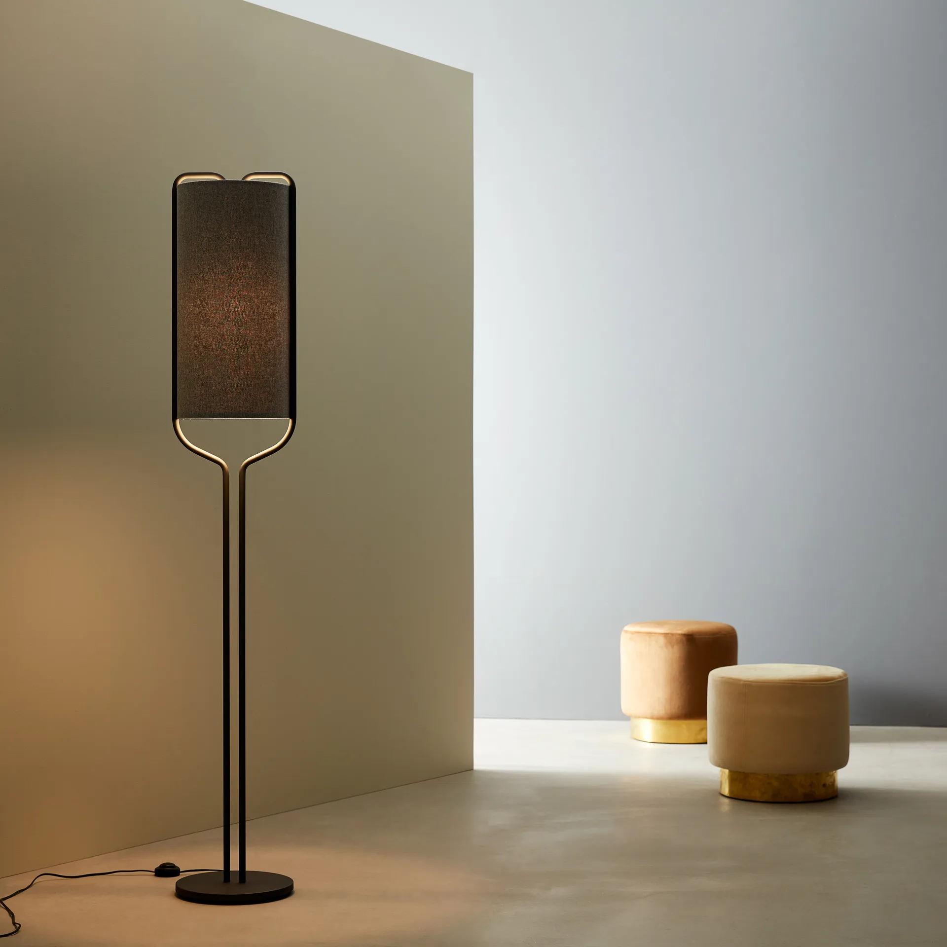 Bender μάλλινο αμπαζούρ Ø27 cm, γκρι Belid