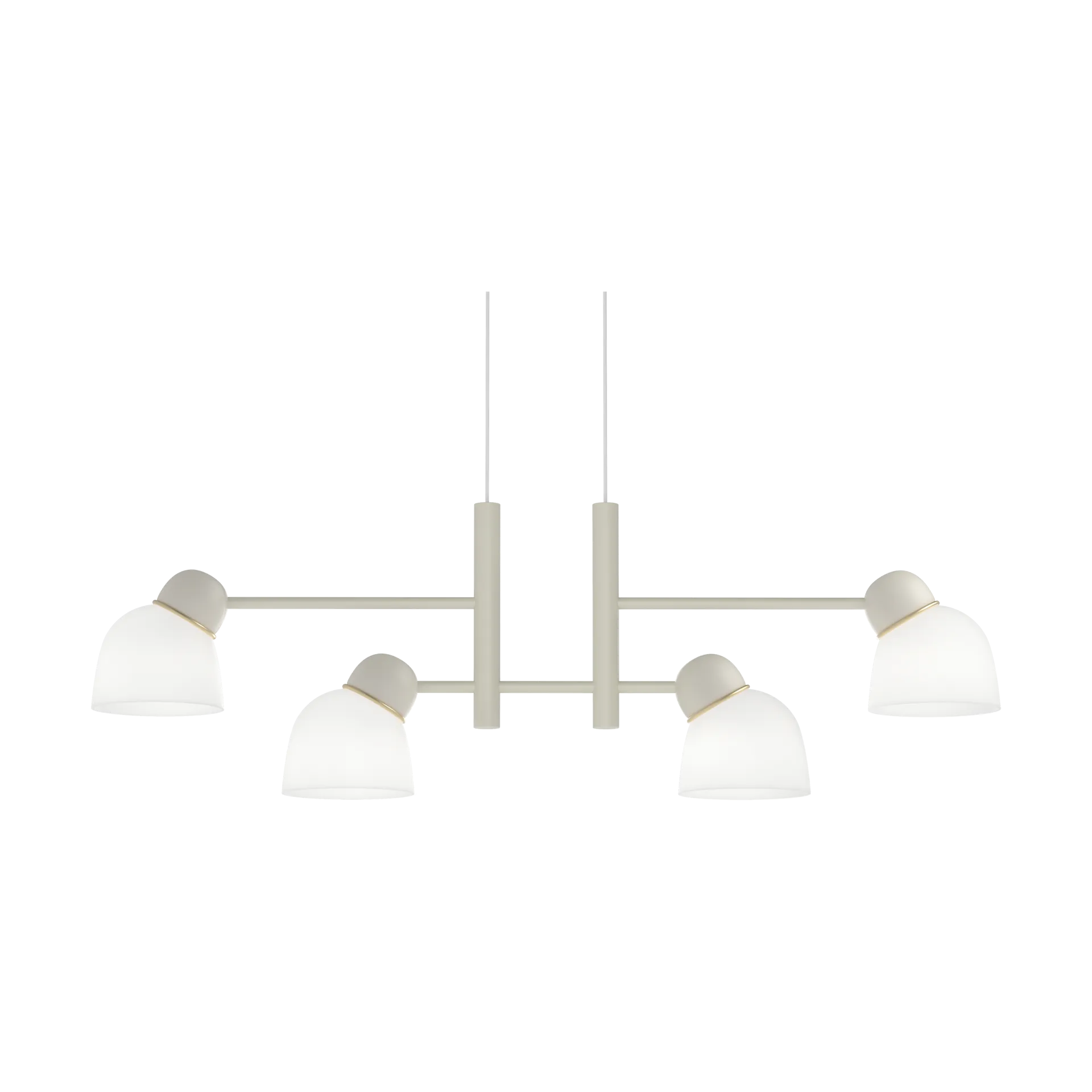 Bird κρεμαστό φωτιστικό 119,3 cm, Άμμος-χρυσό-οπάλ γυαλί Belid