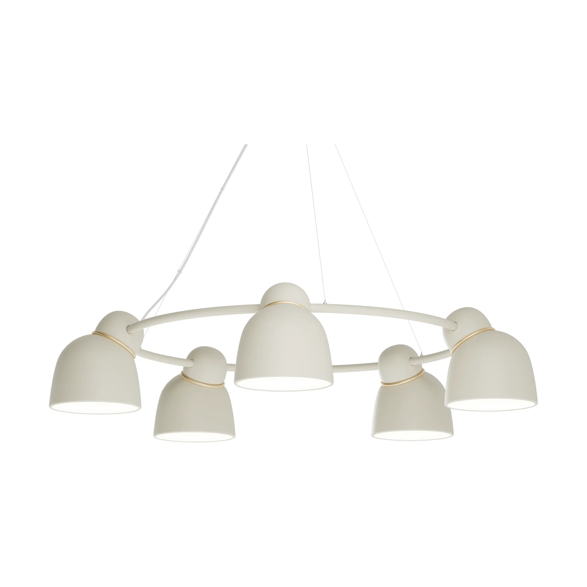 Bird πολυέλαιος Ø95,3 cm, Άμμος-χρυσό Belid