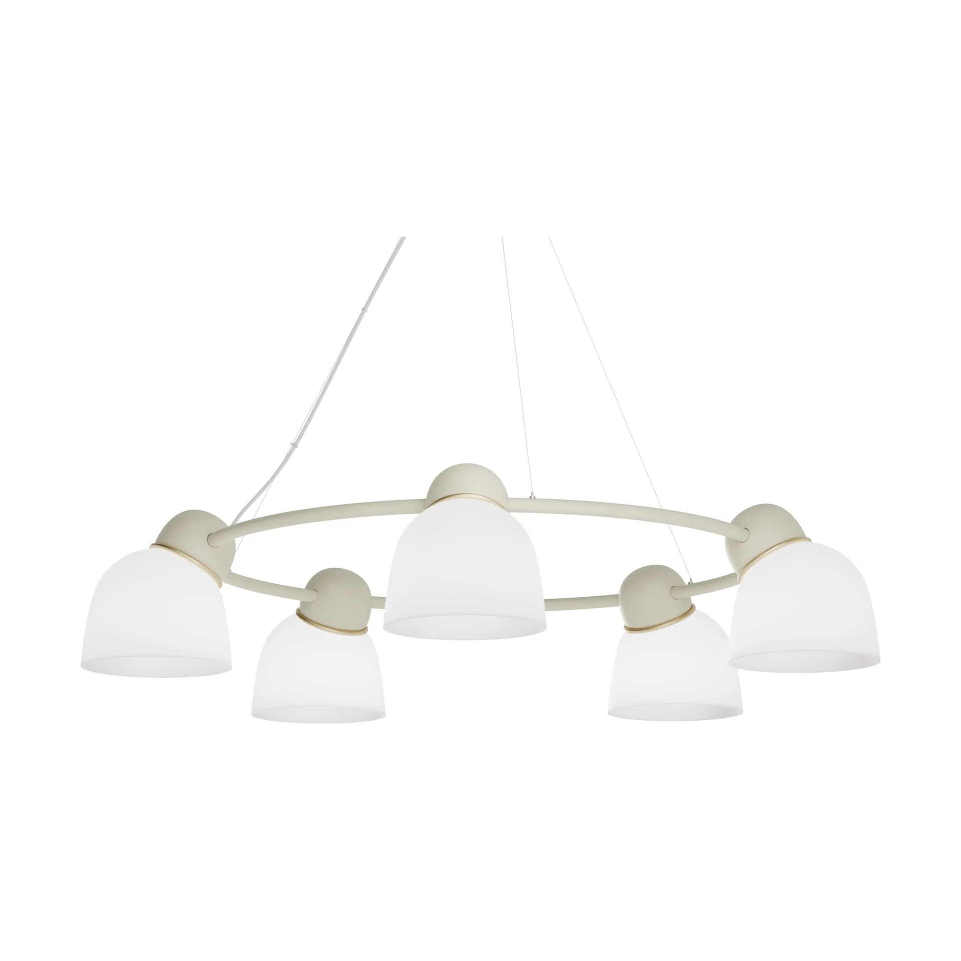 Bird πολυέλαιος Ø95,3 cm, Άμμος-χρυσό-οπάλ γυαλί Belid