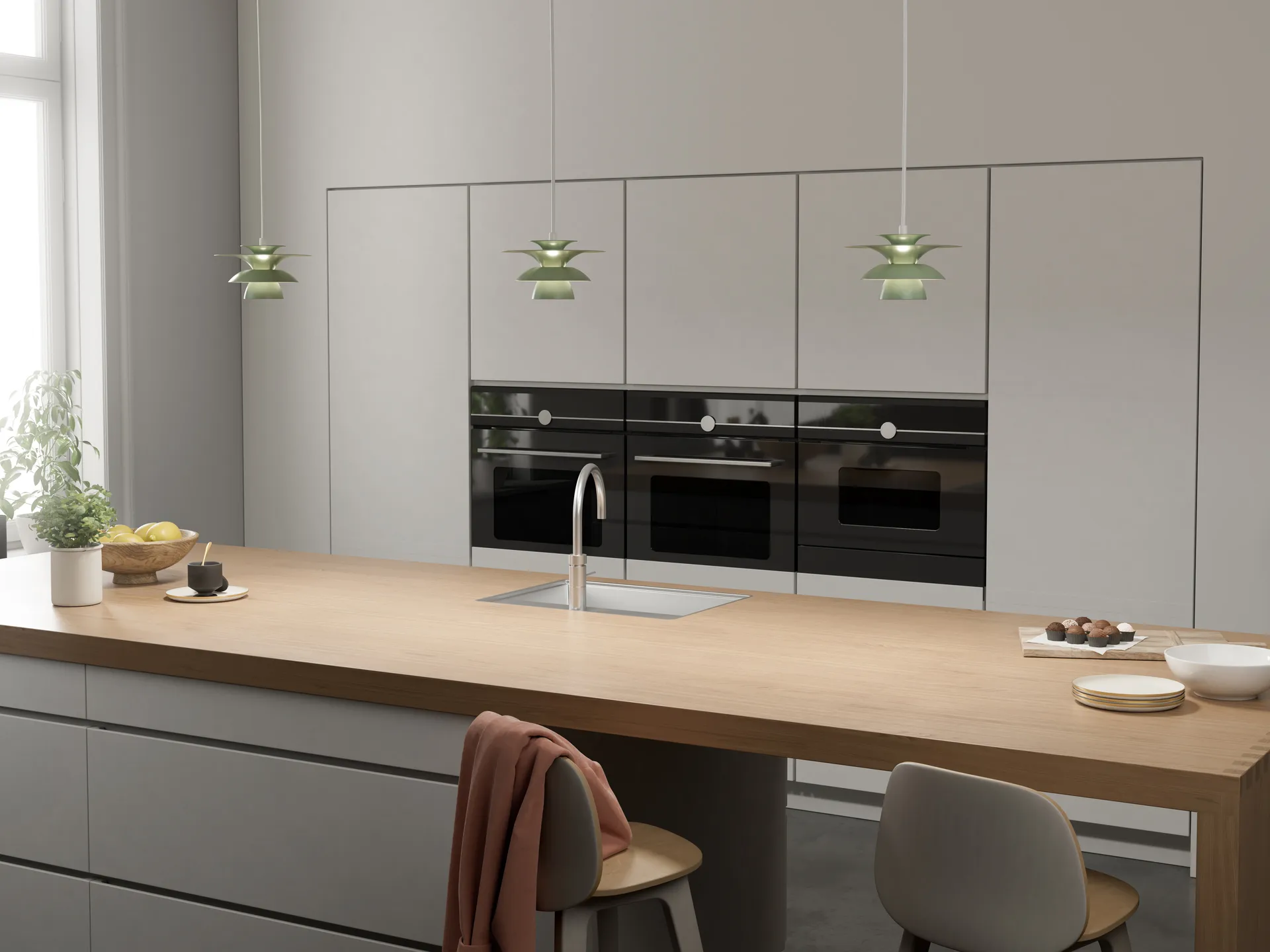 Picasso κρεμαστό φωτιστικό Ø18 cm, Soft salvia Belid