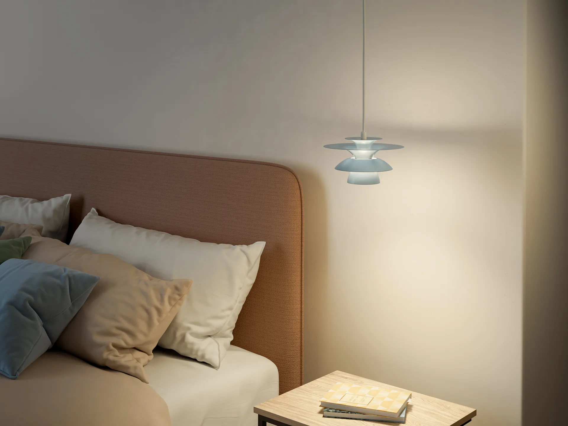 Picasso κρεμαστό φωτιστικό Ø18 cm, Παγωμένο μπλε Belid