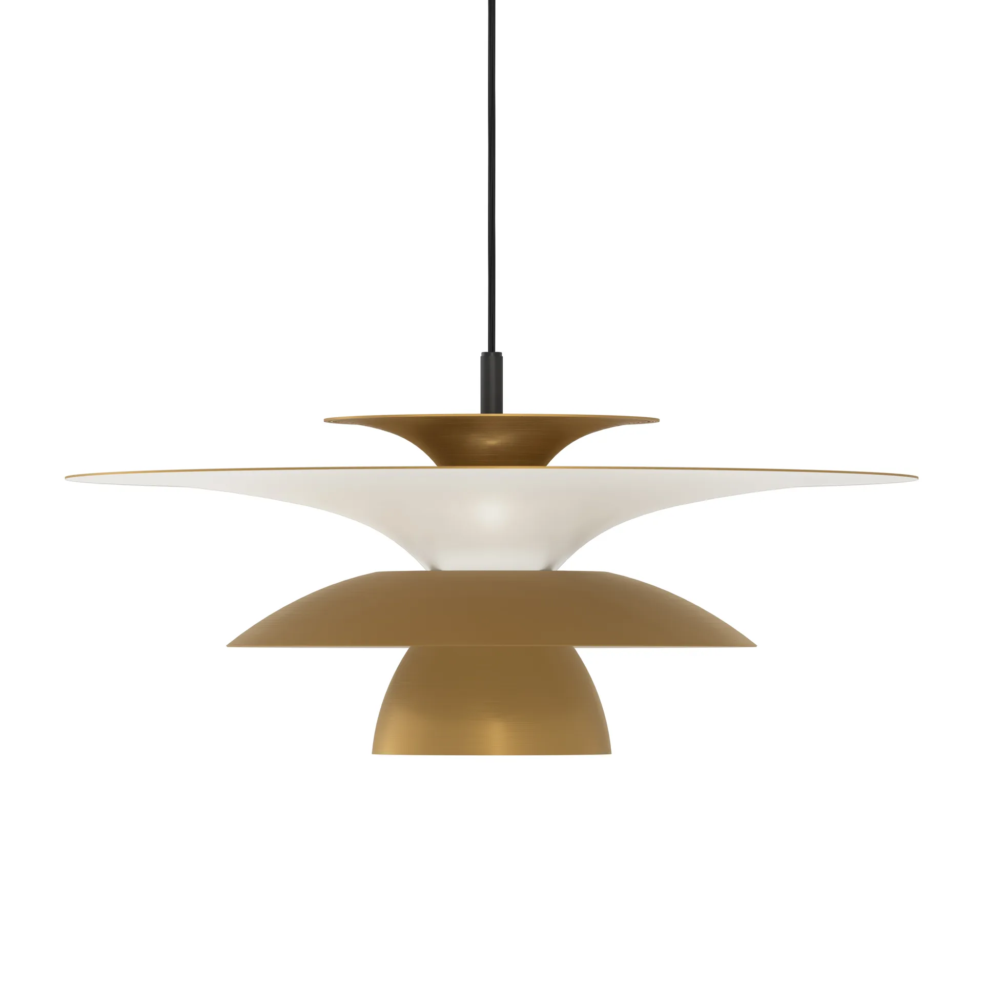 Picasso φωτιστικό οροφής Ø50 cm, Αντικέ ορείχαλκος Belid