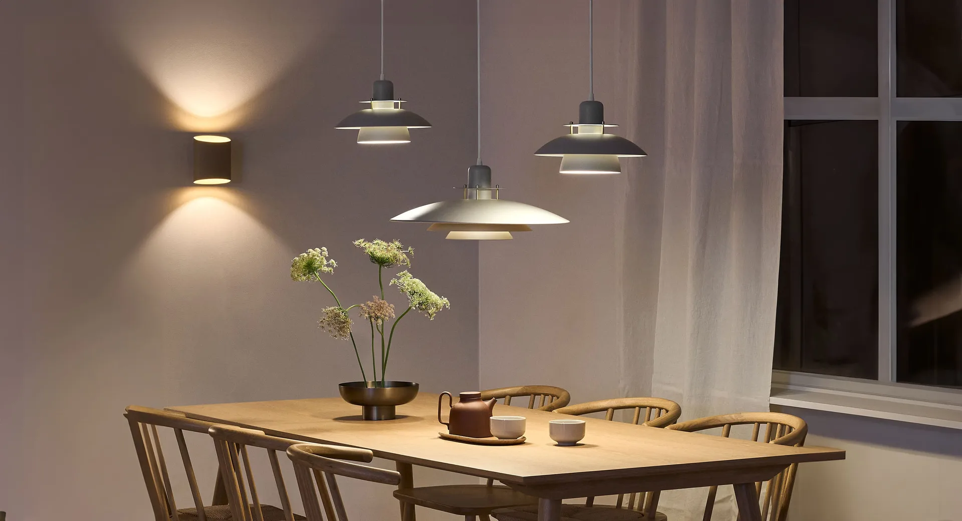 Primus κρεμαστό φωτιστικό Ø43 cm, λευκό-χρώμιο Belid