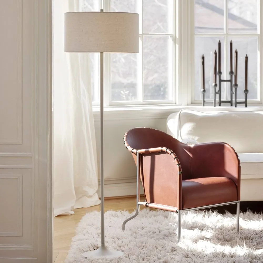 Soft επιδαπέδια λάμπα, Λινό λευκό-άμμος, Ø44x149,5 εκ. Belid