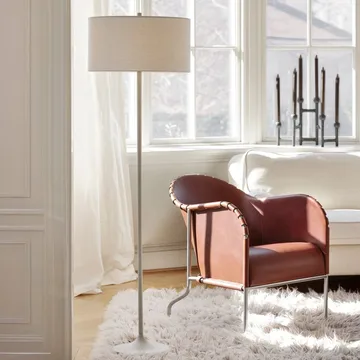 Soft επιδαπέδια λάμπα - Λινό λευκό-άμμος, Ø44x149,5 εκ. - Belid