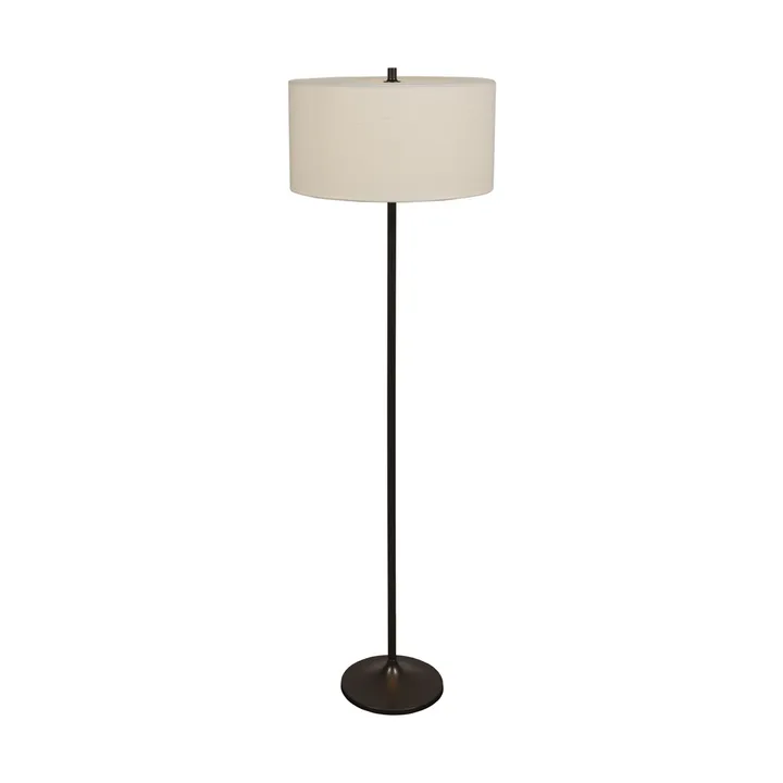 Soft επιδαπέδια λάμπα - Λινό λευκό-metallic bronze, Ø44x149,5 εκ. - Belid