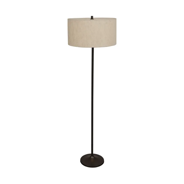 Soft επιδαπέδια λάμπα - Λινό natural-metallic bronze, Ø44x149,5 εκ. - Belid