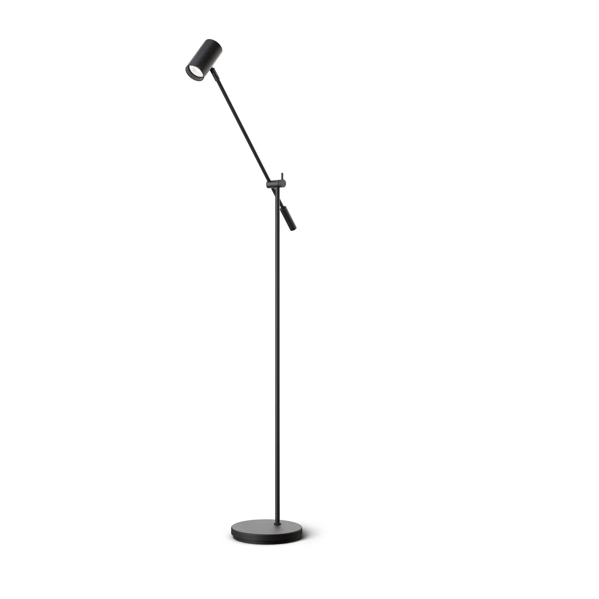 Tyson φωτιστικό δαπέδου με βραχίονα Ø19.8 cm, Μαύρη δομή Belid