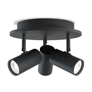 Tyson 3-spotlight Ø25 εκ., Μάυρο Belid