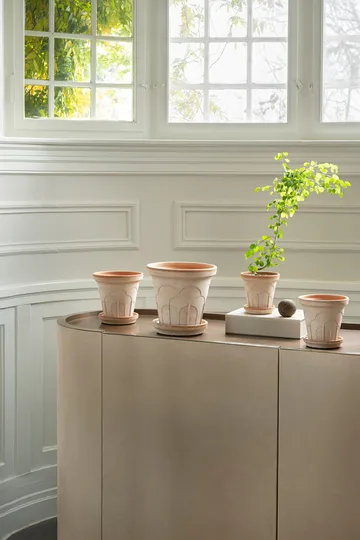 Fleur γλάστρα με πιατάκι 2 τεμάχια - Ροζ, Ø21 εκ. - Bergs Potter