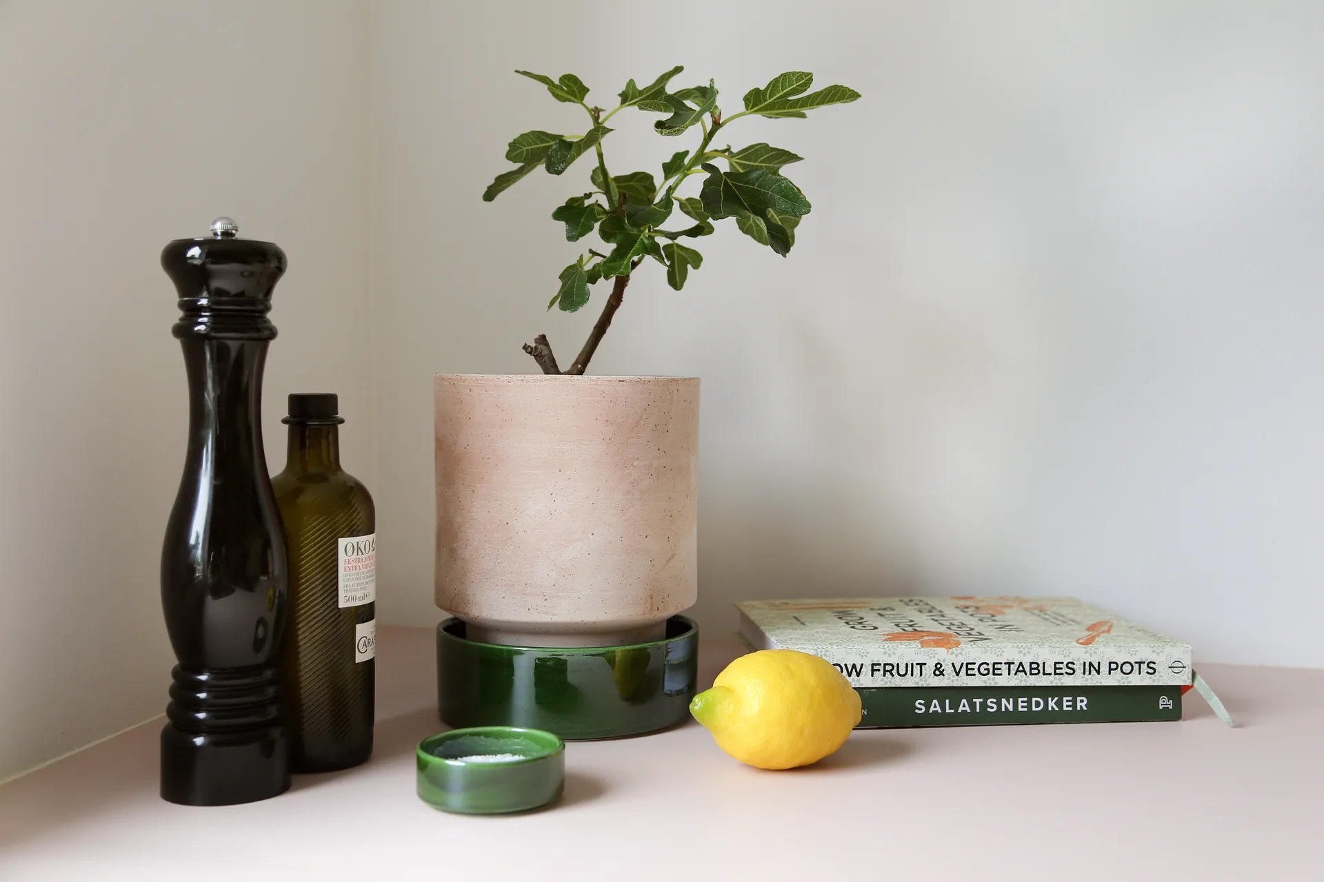 Hoff γλάστρα, Ø14 cm, Raw Rosa-Misty Blue Bergs Potter