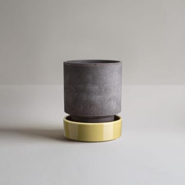 Hoff γλάστρα - Ø18 cm, Raw Grey-Pale Yellow - Bergs Potter