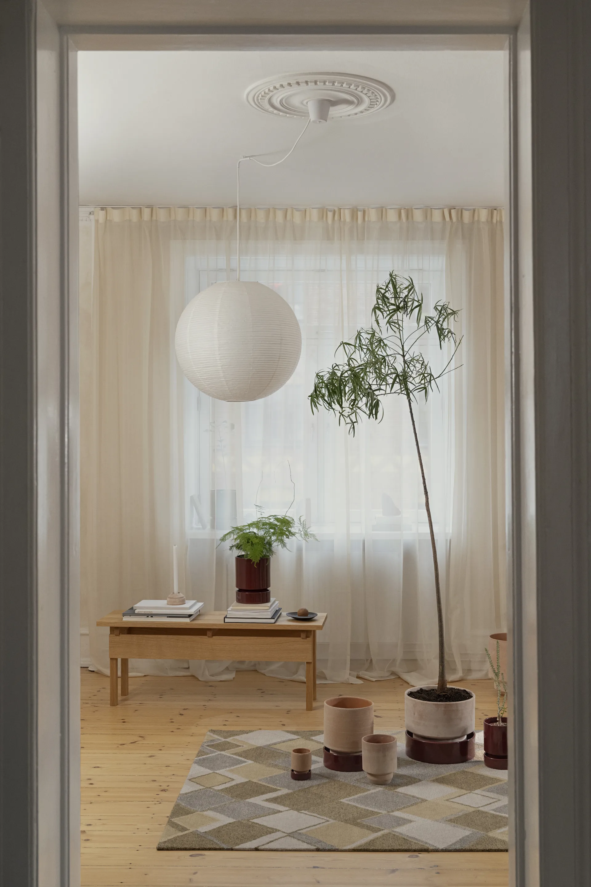 Hoff γλάστρα, Ø18 cm, Raw Rosa-Deep Burgundy Bergs Potter