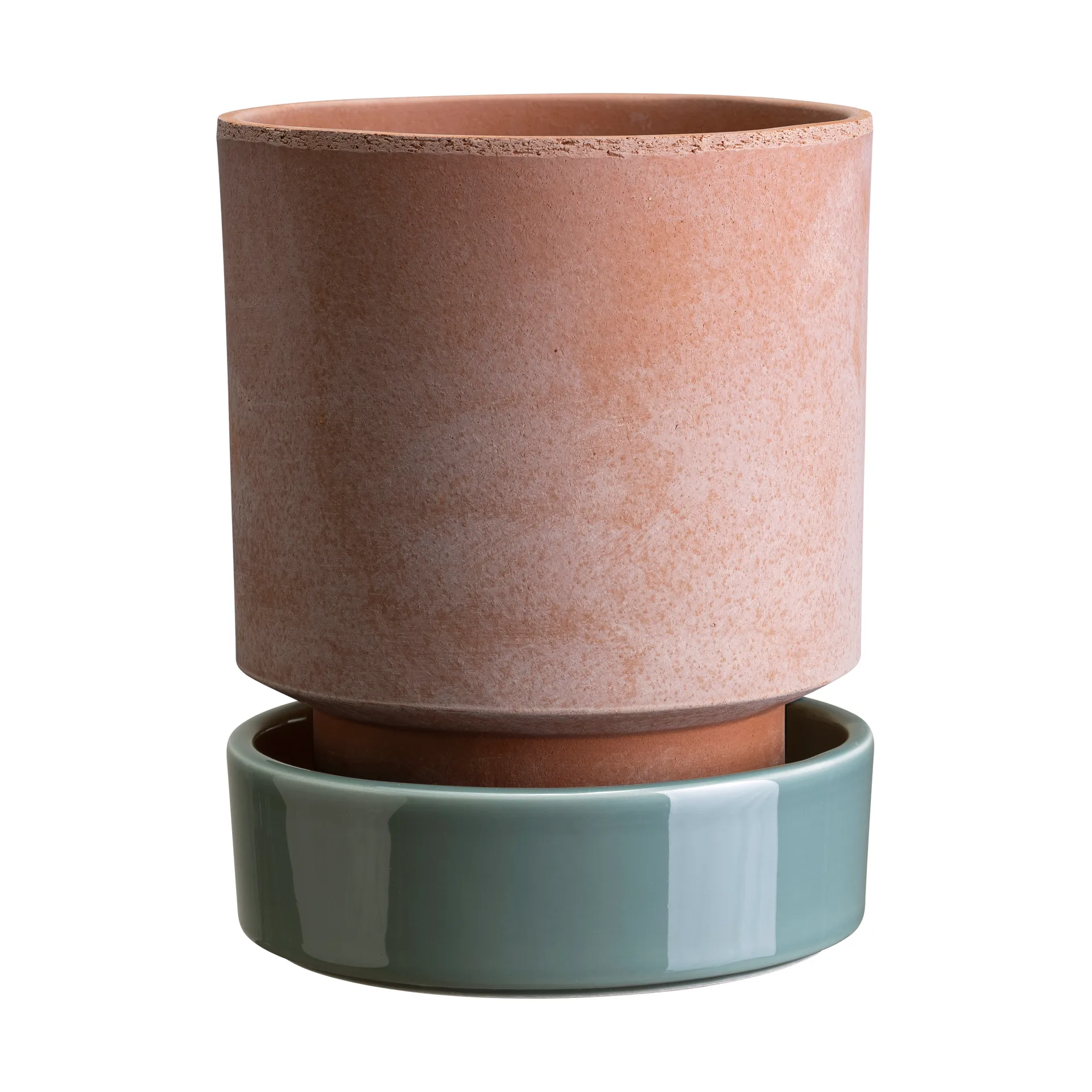 Hoff γλάστρα, Ø18 cm, Raw Rosa-Misty Blue Bergs Potter