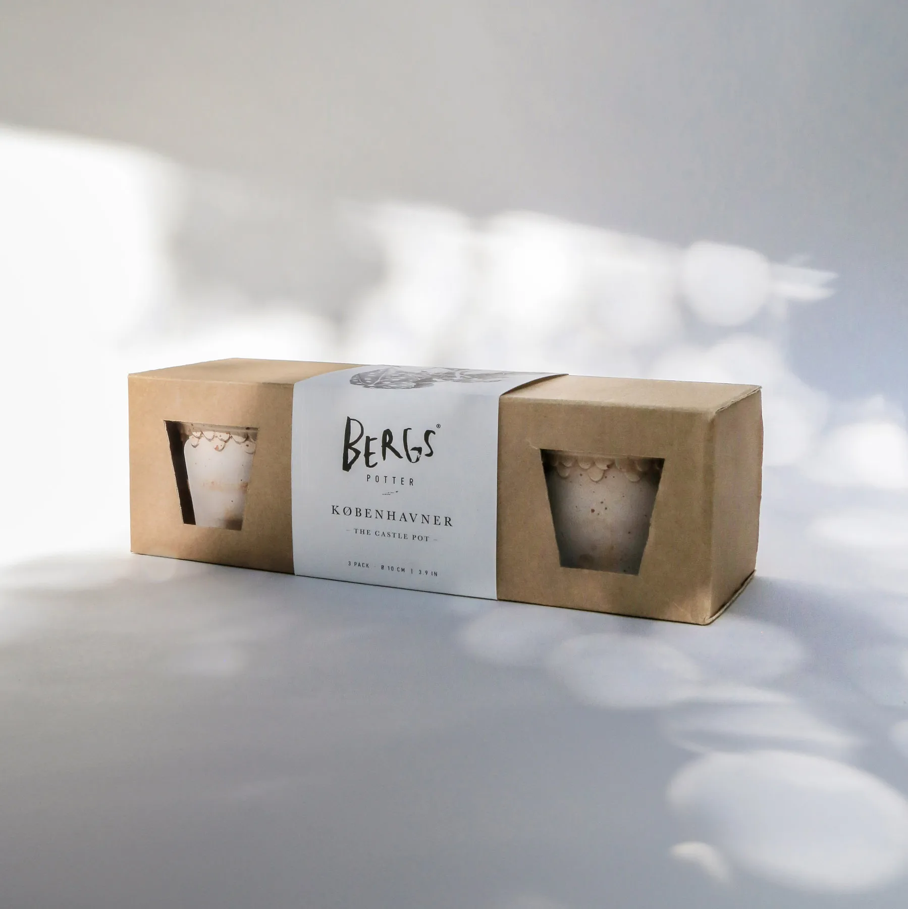 Københavner γλάστρα Ø10 εκ. σετ 3 τεμαχίων, Ροζ Bergs Potter