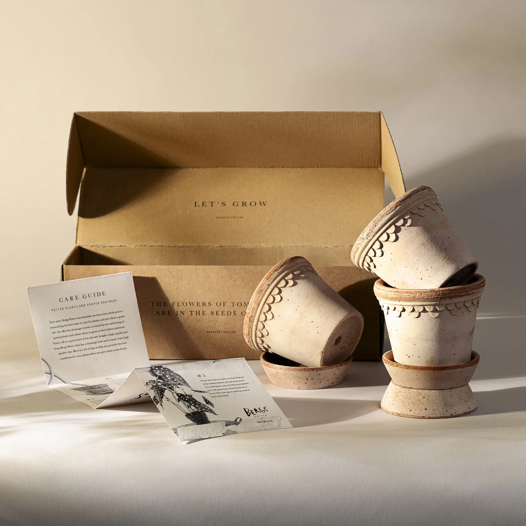 Københavner γλάστρα Ø10 εκ. σετ 3 τεμαχίων, Ροζ Bergs Potter