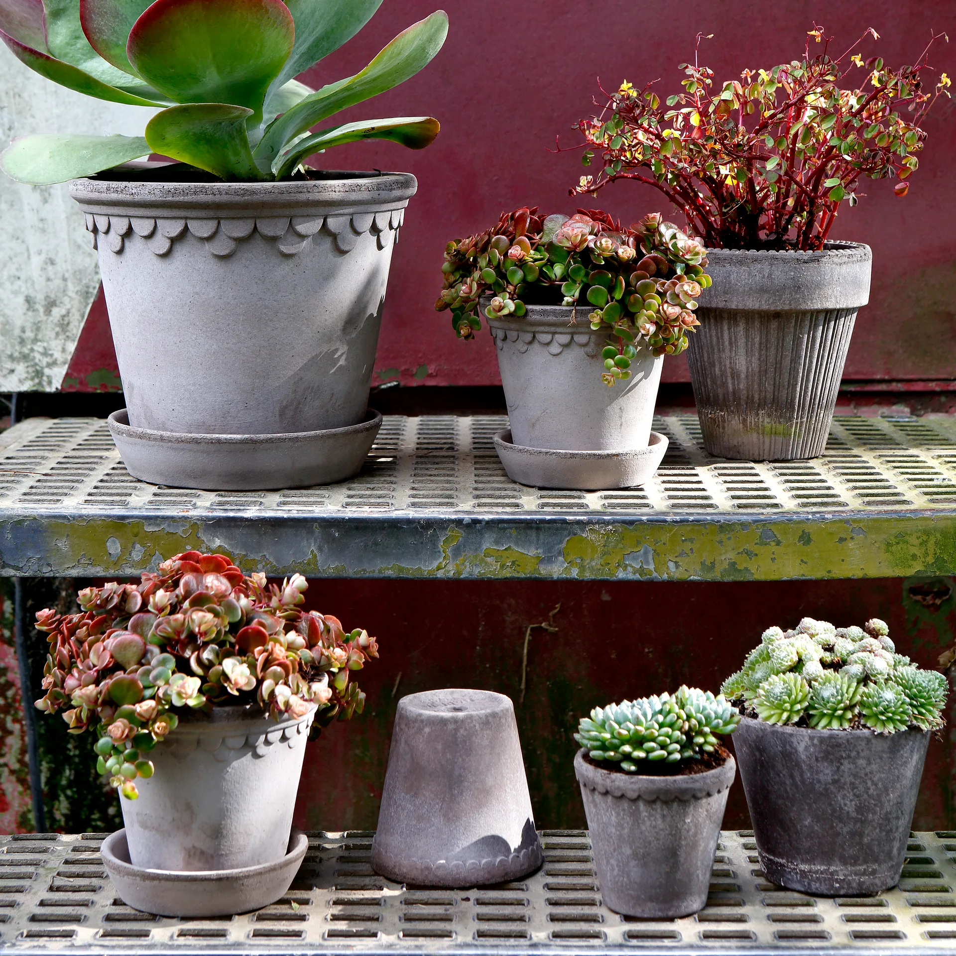 Κεραμικό γλαστράκι Københavner Ø10 εκ., Γκρι Bergs Potter