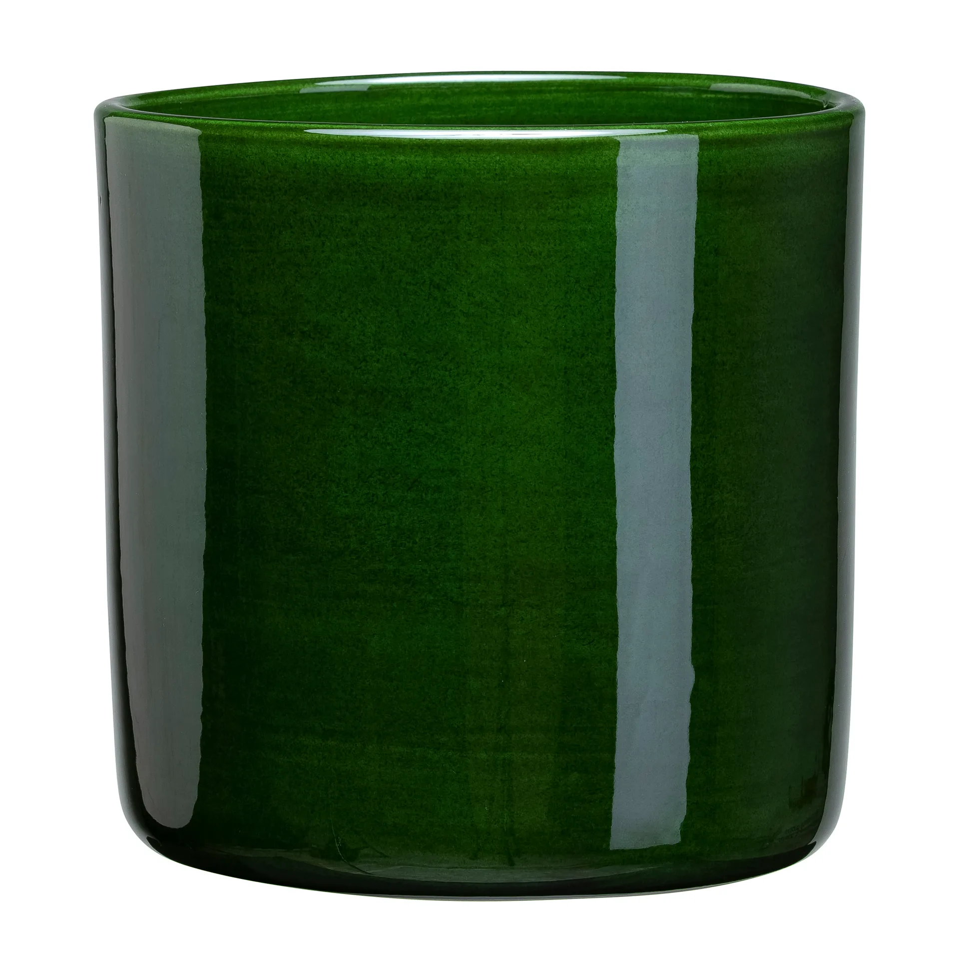 Romeo γλάστρα επισμαλτωμένη Ø13 cm, πράσινο Bergs Potter