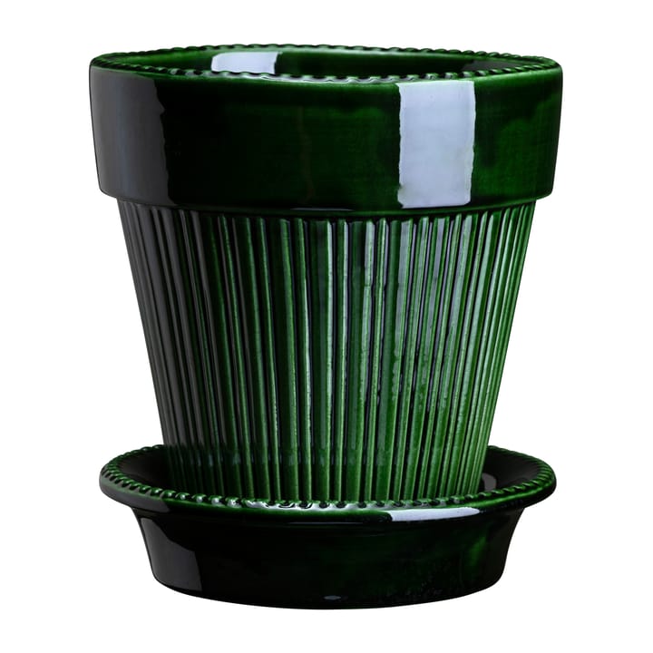 Γλάστρα Simona γλασέ Ø12 cm - Πράσινο - Bergs Potter